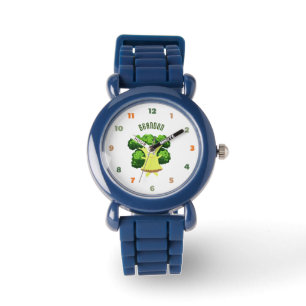 Cute green broccoli watch