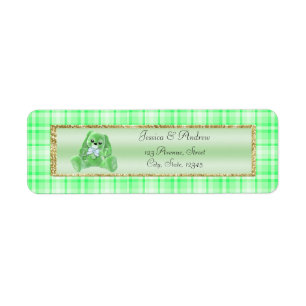 Cute Green Bunny Baby Shower