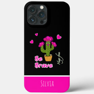 Cute green cactus iPhone 13 pro max case