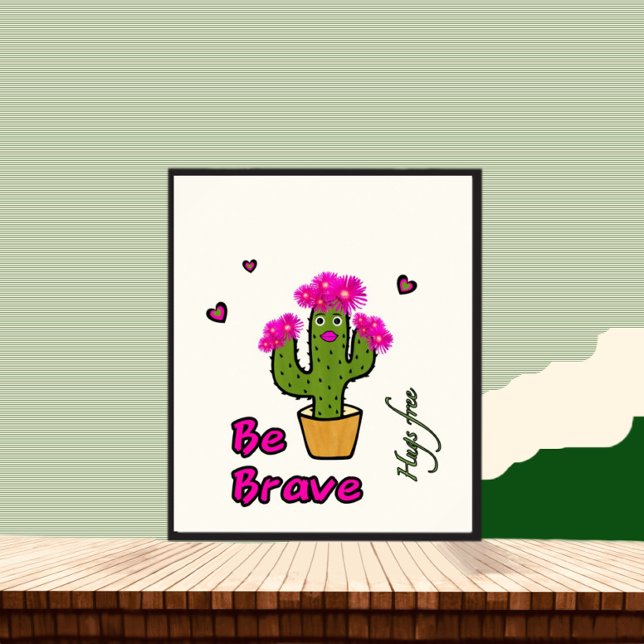 Cute green cactus poster (Creator Uploaded)