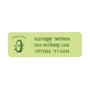 Cute Green Cartoon Pickle