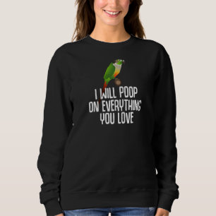 Cute Green Cheek Conure Art Men Women Kids Conure Sweatshirt