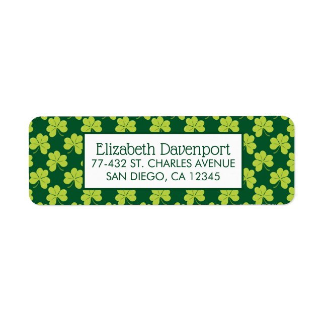 Cute Green Clover Pattern (Front)