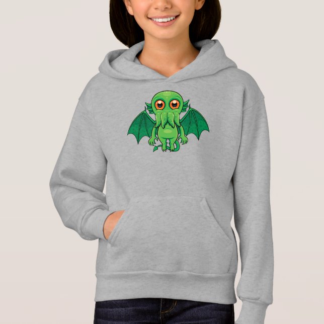 Cute Green Cthulhu Monster (Front)