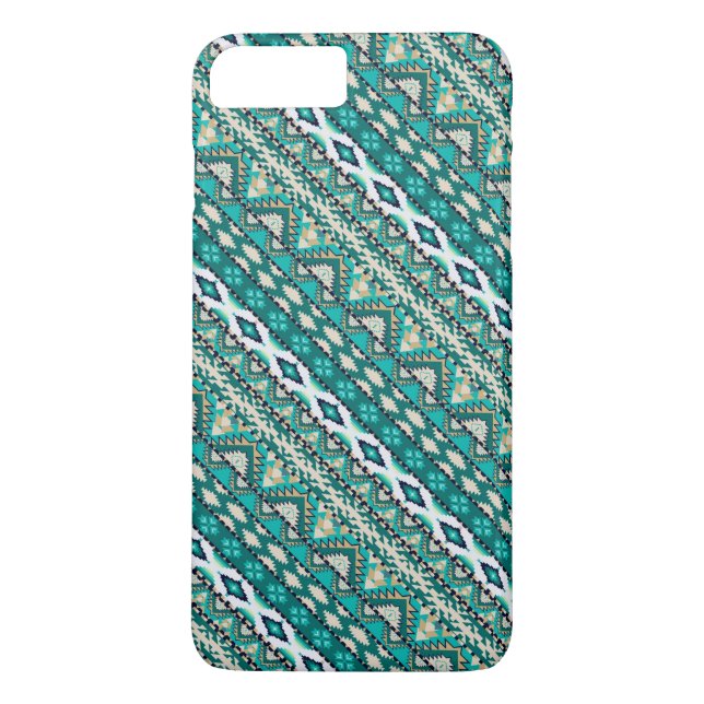 Cute green design aztec patterns design Case-Mate iPhone case (Back)