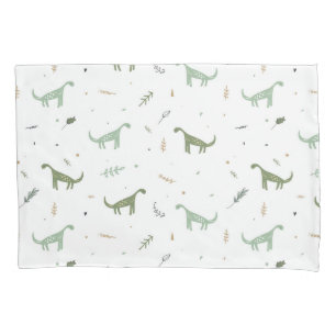 Cute Green Dinosaur Pattern Pillowcase
