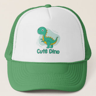 CUTE Green Dinosaur  Trucker Hat