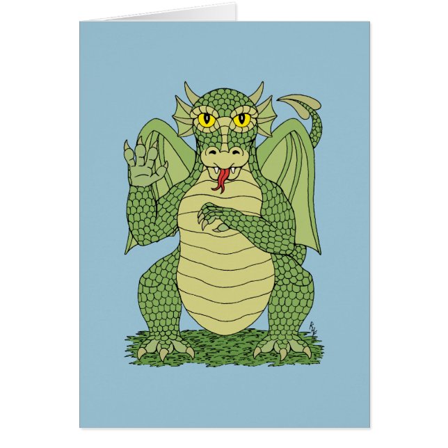 Cute Green Dragon (Front)