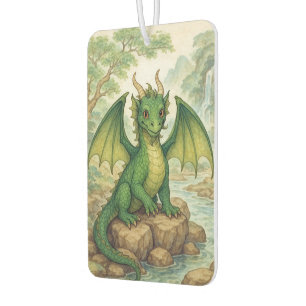 Cute green dragon air freshener