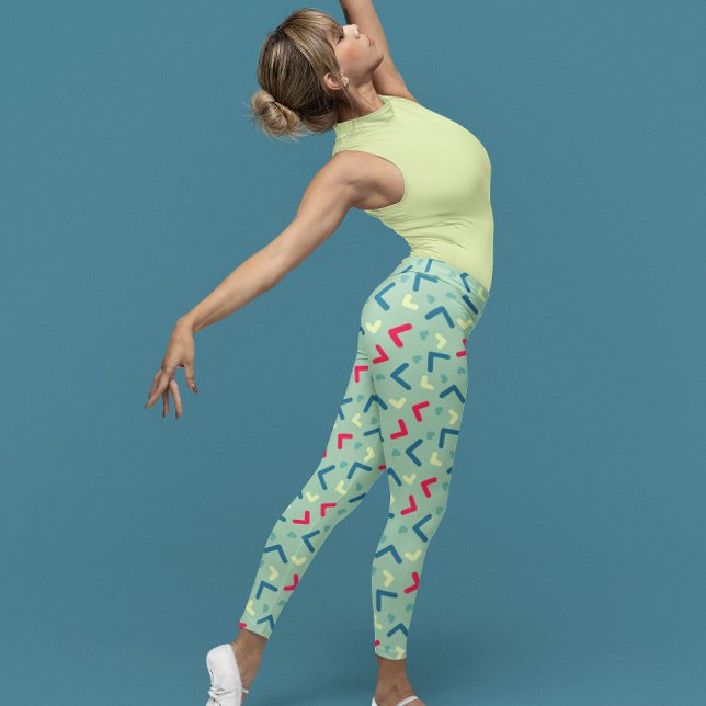 Cute Green Exercise Yoga  Women Leggings (Creator Uploaded)