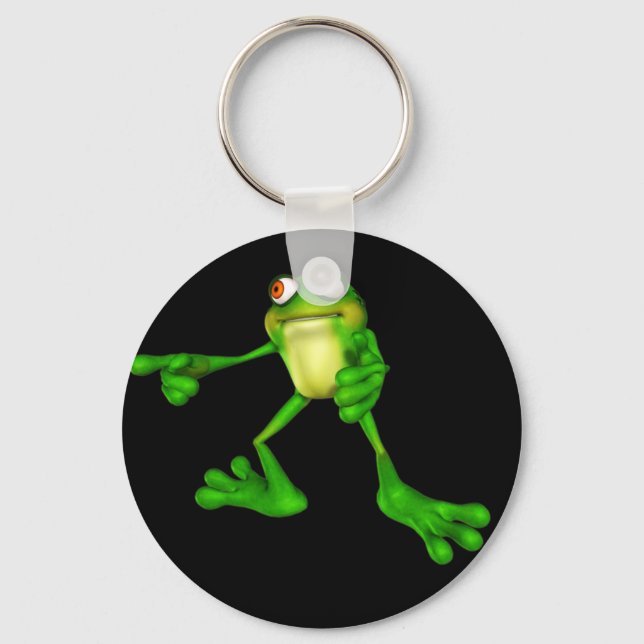Cute Green Froggy Keychain (Front)