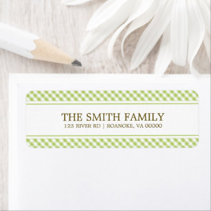 Cute Green Gingham Pattern