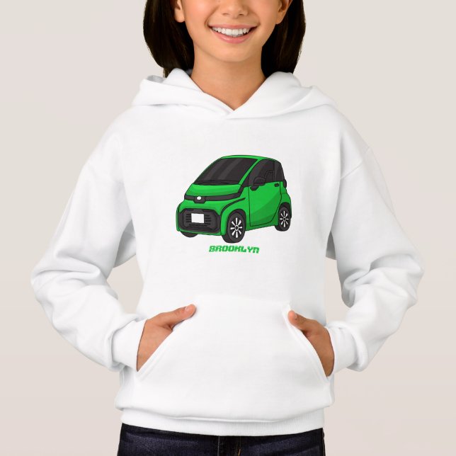 Cute green micro sized car  (Front)