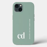 Cute Green Monogram