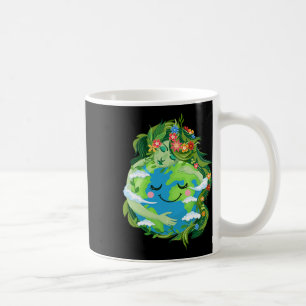 Cute Green Mother Gaia Save Our Planet Earth Day W Coffee Mug