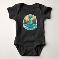 Cute Green Ogopogo the Okanagan Lake Monster