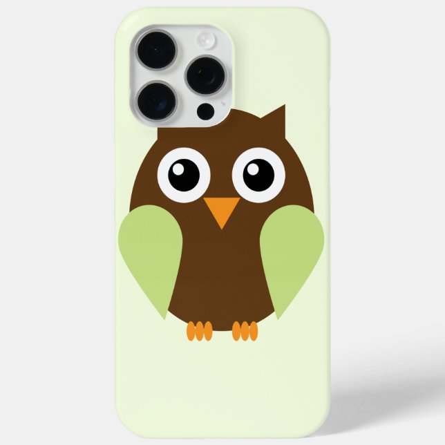 Cute Green Owl Case-Mate iPhone Case (Back)