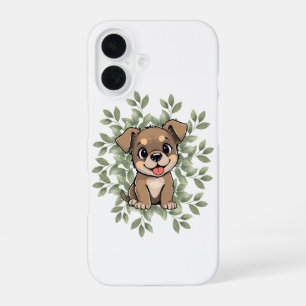 Cute Green Puppy Phone Case – Minimal NatureDesign