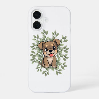 Cute Green Puppy Phone Case – Minimal NatureDesign