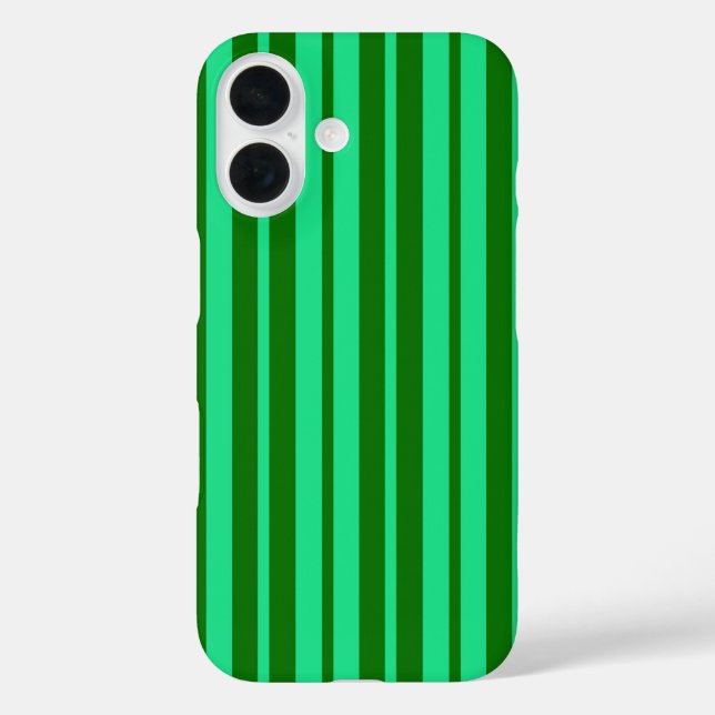 Cute Green Stylish Stripes Pattern Design  Case-Mate iPhone Case (Back)