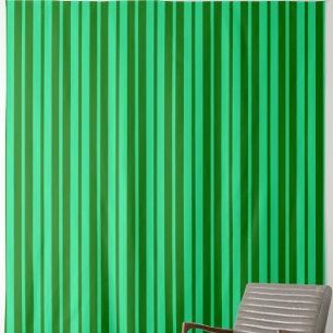 Cute Green Stylish Stripes Pattern Design Fabric