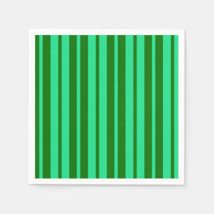 Cute Green Stylish Stripes Pattern Design  Napkin
