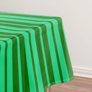 Cute Green Stylish Stripes Pattern Design  Tablecloth
