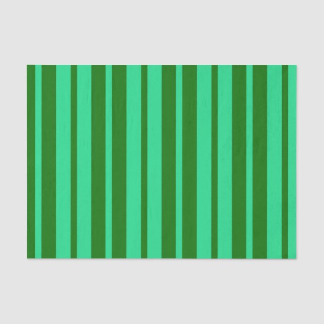 Cute Green Stylish Stripes Pattern Design  Tissue Paper (Front)