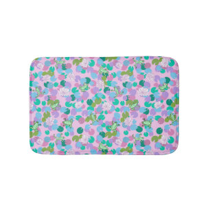 Cute grenouille art tapis de bain avec arrière - p