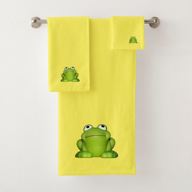 Cute grenouille souriante (En situation)