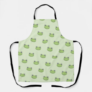 Cute Grenouille verte   Tablier d'impression intég