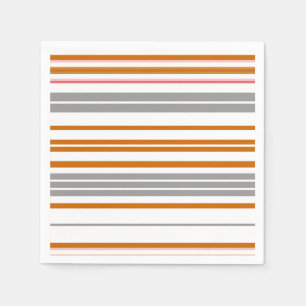 Cute grey brown stripes napkin