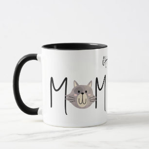 Cute Grey Cat's Mother Named Black Mothers Day  Mug