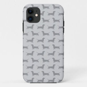 Cute Grey dachshund Dog Pattern iPhone 5 Case