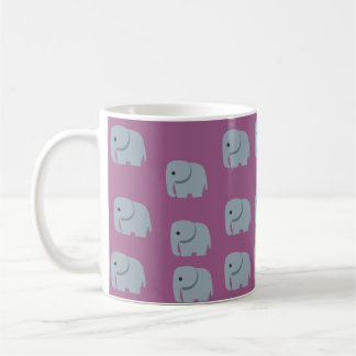 Cute grey elephant mug
