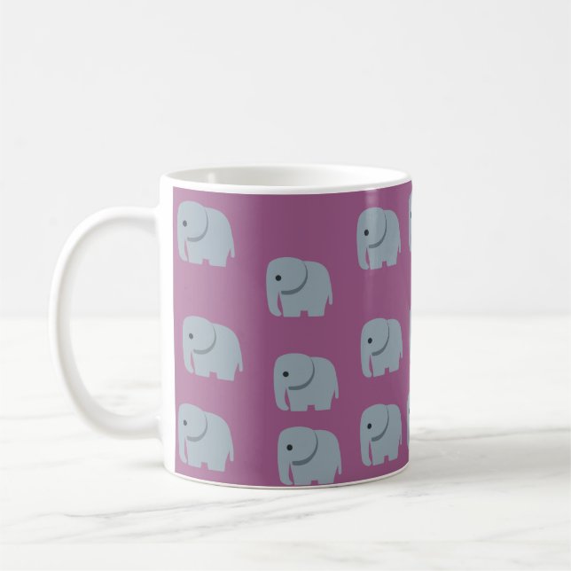 Cute grey elephant mug (Left)