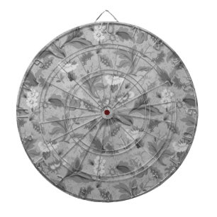 Cute grey floral pattern dartboard