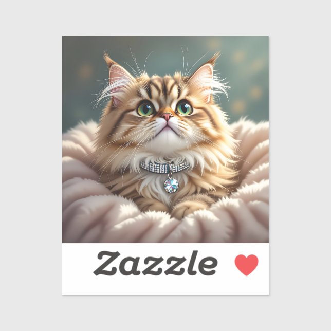 Cute Grey Fluffy Tabby Cat   (Sheet)