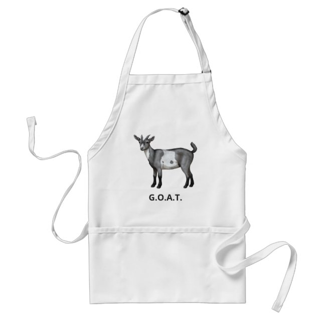 Cute Grey Spotted Goat Standard Apron (Front)