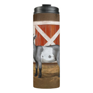 Cute Grey Spotted Goat Thermal Tumbler