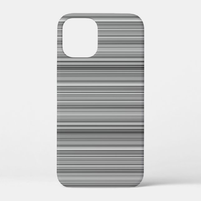 Cute grey stripes Case-Mate iPhone case (Back)