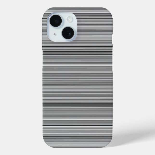 Cute grey stripes Case-Mate iPhone case (Back)