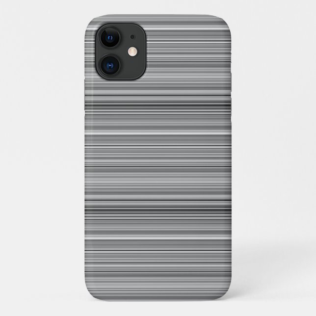 Cute grey stripes Case-Mate iPhone case (Back)