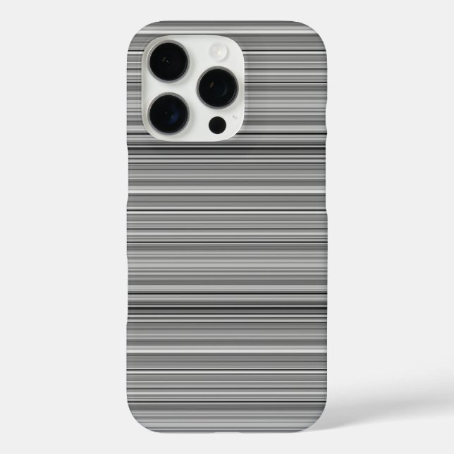 Cute grey stripes Case-Mate iPhone case (Back)