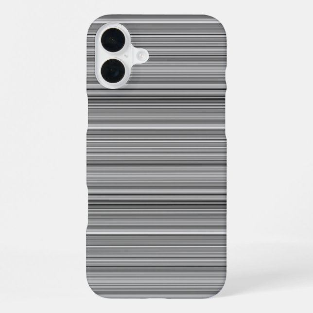 Cute grey stripes iPhone case (Back)