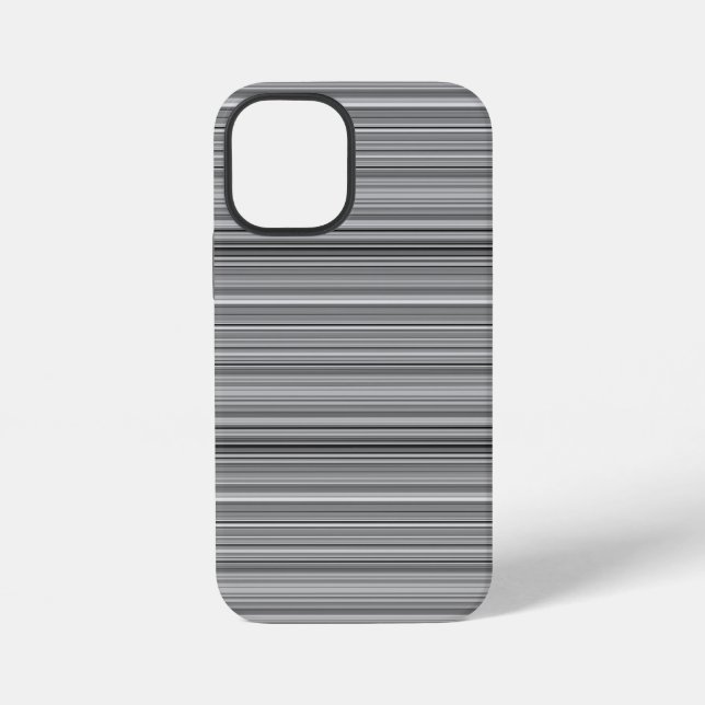 Cute grey stripes iPhone case (Back)