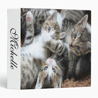 Cute Grey Tricolor Kittens/Add Your Pet's Photo Binder