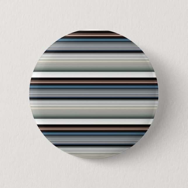 Cute grey white stripes 2 inch round button (Front)