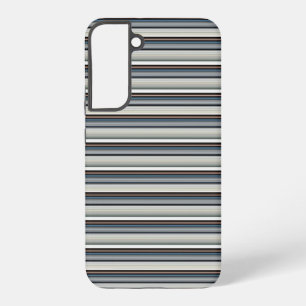 Cute grey white stripes samsung galaxy case