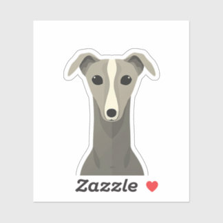 Cute Greyhound Dog Sticker – Funny Whippet Vinyl